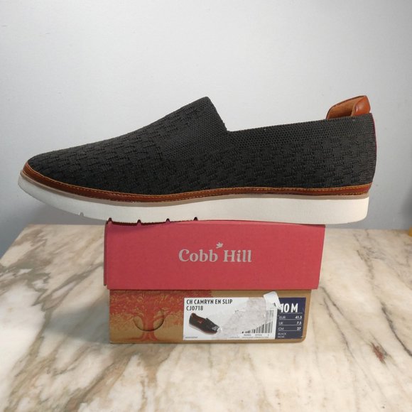 NiB Nice! Rockport Women's Camryn Slip Loafer Flat Black Knit 10 - Picture 4 of 9